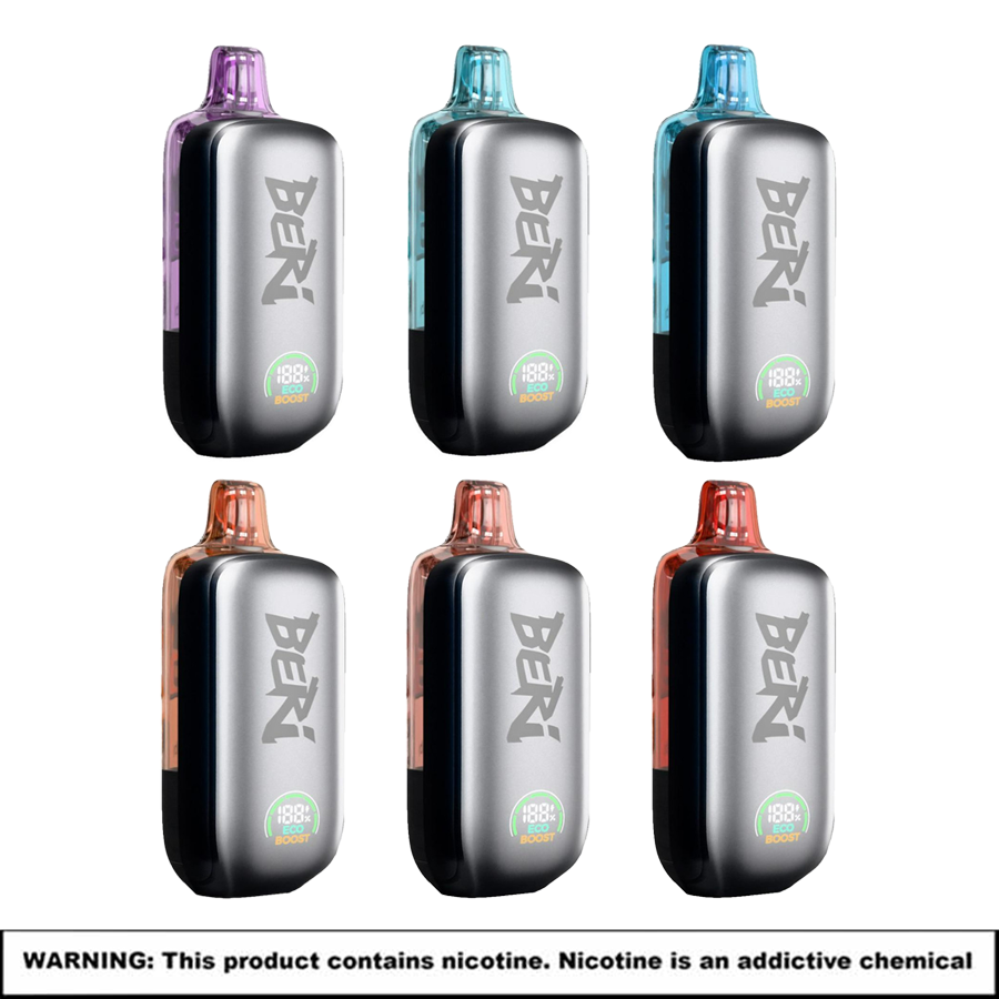 BERI CLIQ Disposables Kits | 5% Nicotine | 50000 Puffs | 5 Count Display product image